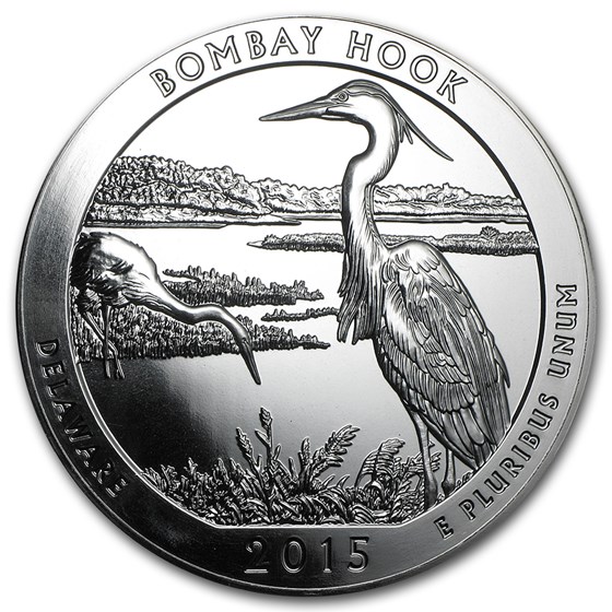2015 5 oz Silver ATB Bombay Hook National Wildlife Refuge, DE 2015 5 oz Silver ATB Bombay Hook National Wildlife Refuge, DE